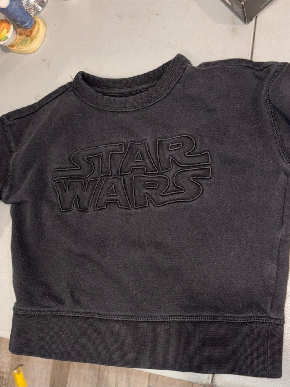 Gap Star Wars collab Embroidered Logo Black Kids Sweatshirt XS